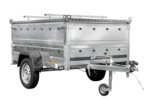 Leichter Anhänger 200×125 UNITRAILER GARDEN 201 KIPP mit BIS-Seitenwänden und Aluminiumabdeckung – Image 5