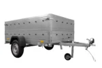 Pkw Anhänger Kipper 230×125 Garden Trailer 230 KIPP Unitrailer 750 kg mit Stützrad und zusätzlichen Bordwänden-Neu – Image 5