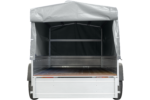 Garden Trailer 264/2 KIPP mit Stützrad, 80 cm und grauer Plane-Hochplane-Neu – Image 5