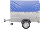 Ungebremster Kipper Garden Trailer 201 KIPP mit zusätzlichen Bordwänden, Stützrad, Hochplane und Hochspriegel-Neu – Image 4