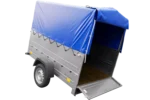 Ungebremster Kipper Garden Trailer 201 KIPP mit zusätzlichen Bordwänden, Stützrad, Hochplane und Hochspriegel-Neu – Image 7