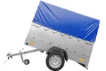 Ungebremster Kipper Garden Trailer 201 KIPP mit zusätzlichen Bordwänden, Stützrad, Hochplane und Hochspriegel-Neu – Image 5