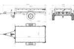 Anhänger mit Deckel Garden Trailer 200 KIPP 200×106 cm 750 kg-Deckelanhänger-Neu – Image 15